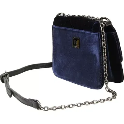 Bolsa Crossbody F+ Veludo Marinho U