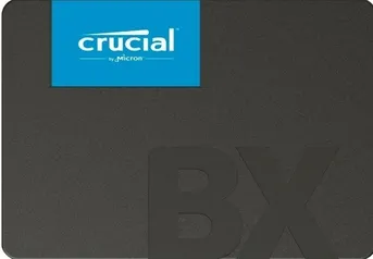 SSD Crucial BX500, 500GB, Sata III, Leitura 550MBs, Gravação 500MBs, CT500BX500SSD1