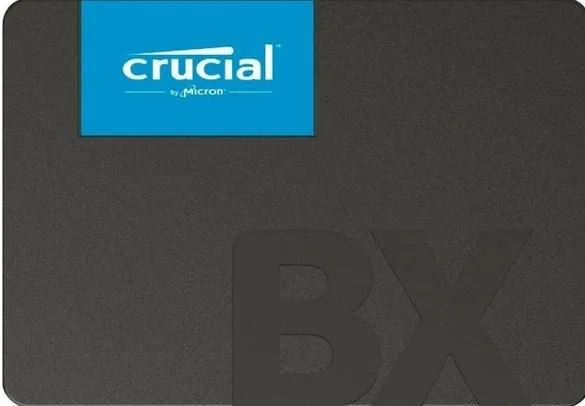 SSD Crucial BX500, 500GB, Sata III, Leitura 550MBs, Gravação 500MBs, CT500BX500SSD1