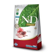 Ração Farmina N&D Prime Frango e Romã Gatos Adultos Castrados - 7,5kg