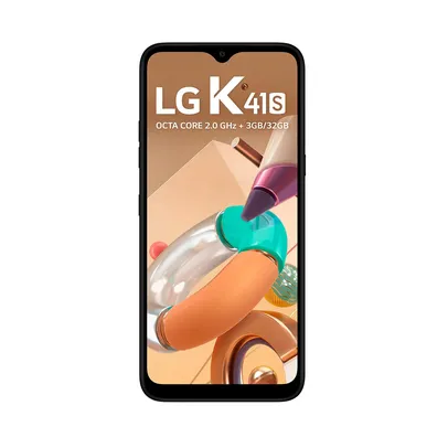 Smartphone LG K41S 32GB Preto 4G Tela 6.5 Pol. Câmera Quádrupla 13MP Selfie 8MP Android 9.0 Pie