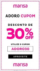 30% OFF em Itens Selecionados na Marisa