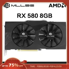 (MOEDAS) Placa de vídeo AMD RX 580 8GB, 2048SP, GDDR5, 256Bit - MLLSE