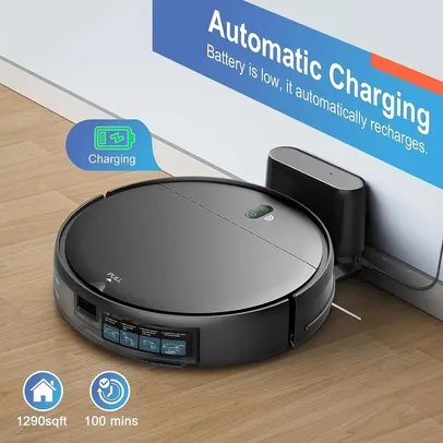 Robo Aspirador ZCWA com carregamento automático e passa pano 