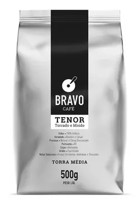 Café Torrado E Moído Bravo Pacote 500g