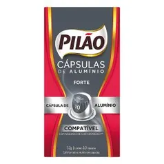 Café em Cápsula Torrado e Moído Forte Pilão Caixa 52g | 10 Unid | R$14