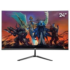 Monitor Gamer Curvo 24" 1ms 75hz 24HQ CURVO BLACK | R$819,00