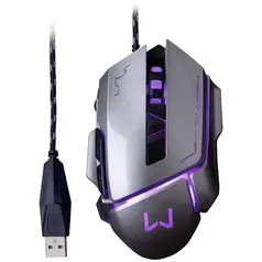 Mouse Gamer Com Fio Multilaser Warrior Ivor MO262 - Grafite