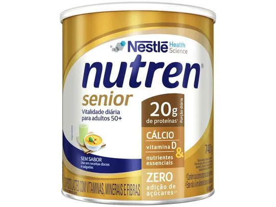 (LEVE 4 PAGUE 1) Composto Lácteo Nutren Senior sem sabor integral 740g R$30