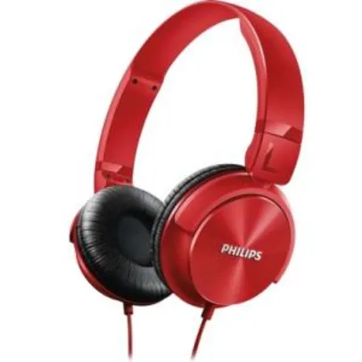 Saindo por R$ 46: Headphone Philips P2, Driver 32mm, Vermelho - SHL3060RD - R$46 | Pelando