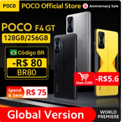 Smartphone POCO F4 GT 5G 8GB 128GB Versão Global