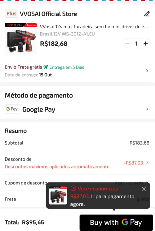 Imagem na descrição da promoção