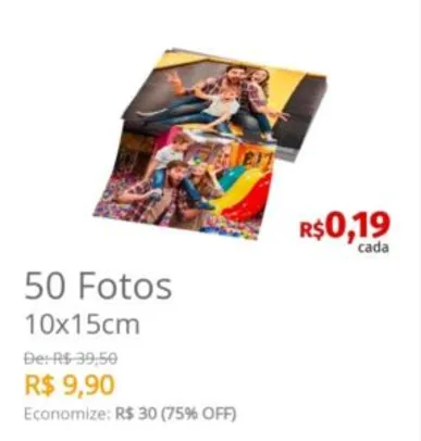 50 Fotos 10x15 cm  | R$9,90