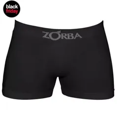 Kit com 10 Cuecas Boxer ZORBA Sem Costura nas Laterais Preto/Marinho/Mescla 