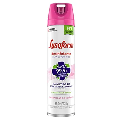 [Recorrência] Lysoform Desinfetante Aerossol Lembrança De Infância 360Ml