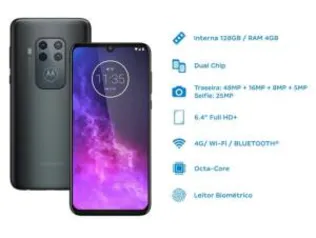 Motorola One Zoom 128GB | R$2.249