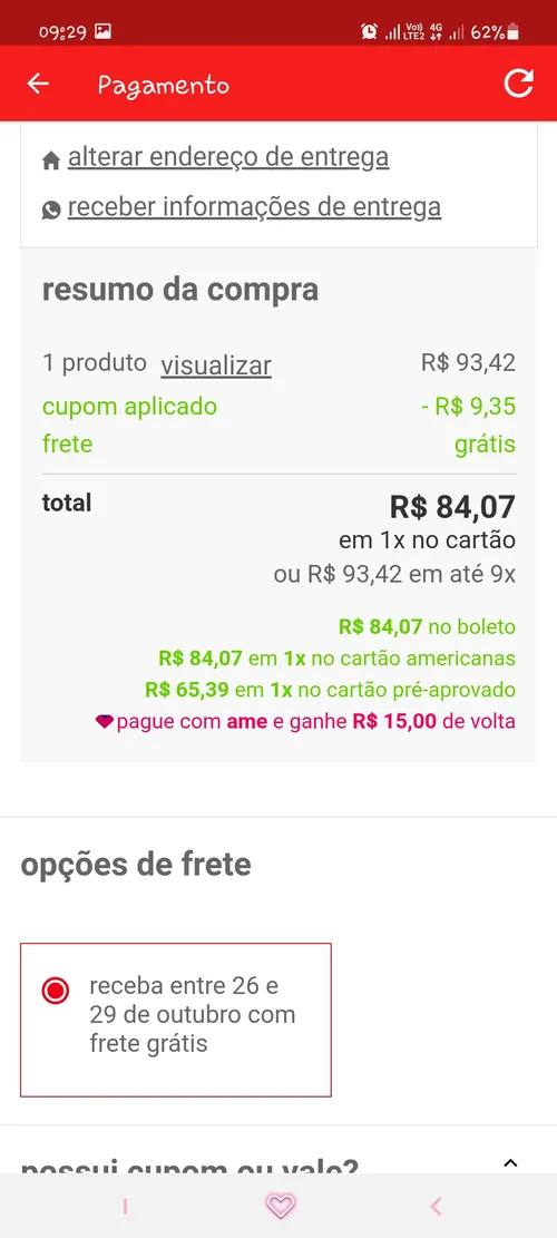 Imagem na descrição da promoção