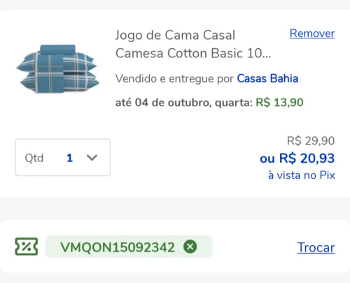 Imagem na descrição da promoção