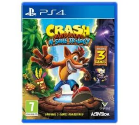 Crash ps4 R$70,00 em 1x no cartão