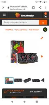 Placa de Vídeo RX 570 4GB PCYES | R$1079