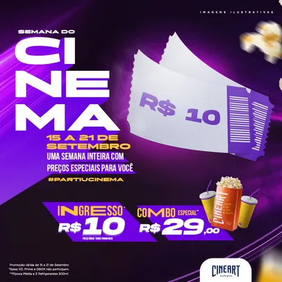 Ingressos a partir de R$10 na Semana do Cinema Cineart