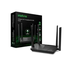 Roteador Wi-Fi 6 Dual Band RX 1500 Preto Intelbras