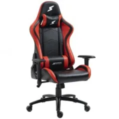 Cadeira Gamer SuperFrame Hunter, Reclinável, Preto e Vermelho 