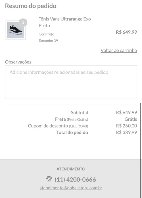 Imagem na descrição da promoção