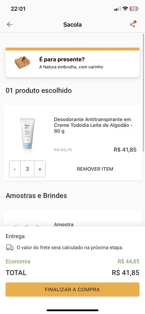 Imagem na descrição da promoção