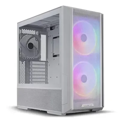 GABINETE GAMER LANCOOL 216 RGB BRANCO COM 2 FAN ARGB 160mm FRONTAL E 1 FAN PWM de 140 mm TRASEIRA