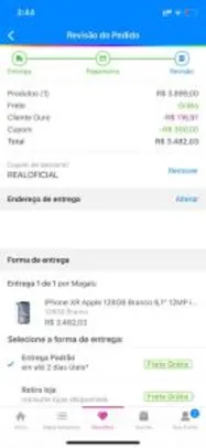 [App + Cliente Ouro] iPhone XR 128gb | R$3482