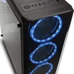 Gabinete Gamer Warrior Madoc com Lateral em Vidro, USB 3.0, Preto - GA178