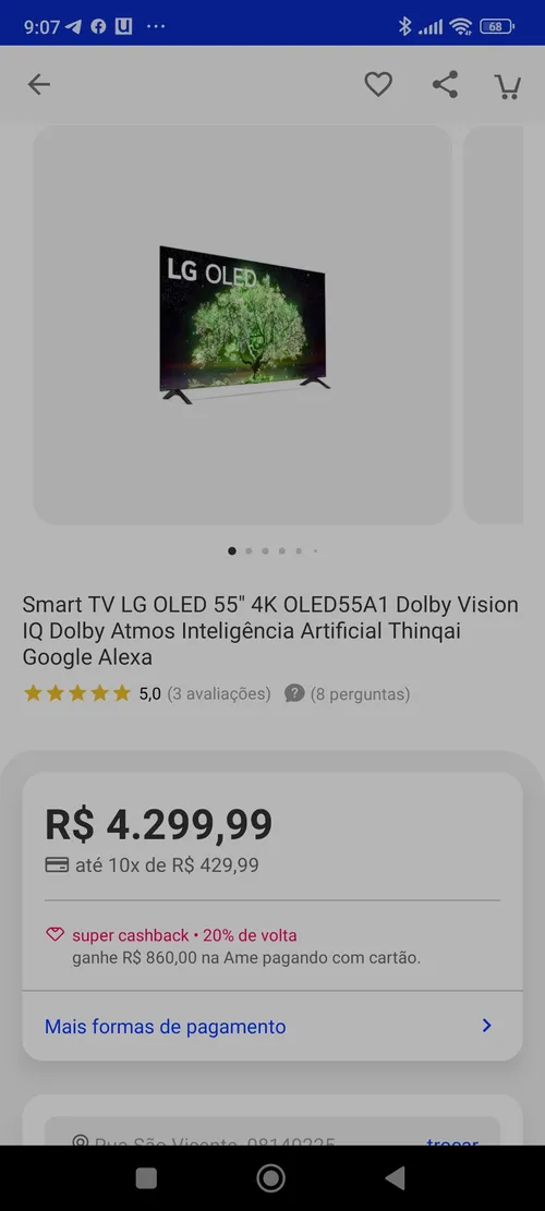 Imagem na descrição da promoção