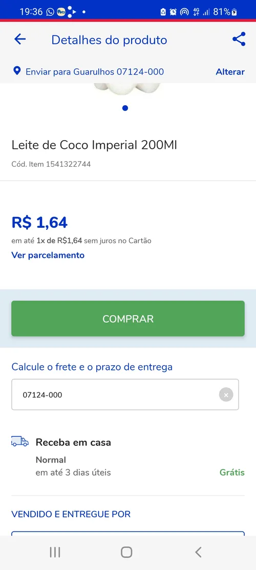 Imagem na descrição da promoção