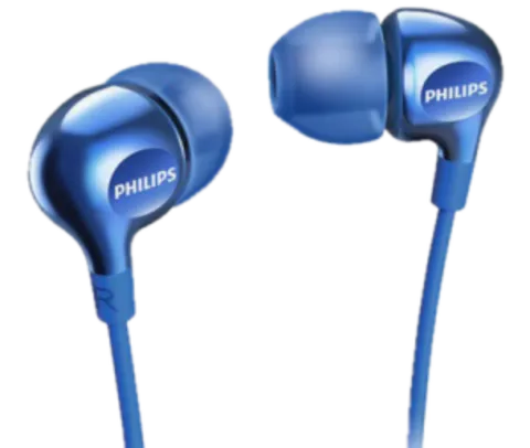 Fone de Ouvido Intra Auricular Philips She3700 Azul por R$ 36