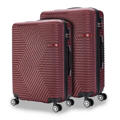 Kit Malas Viagem Resistentes Impermeável Abs com Rodas 360° Bordo Swissport