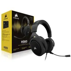 Headset Gamer Corsair Hs60 Virtual 7.1 Surround Carbon