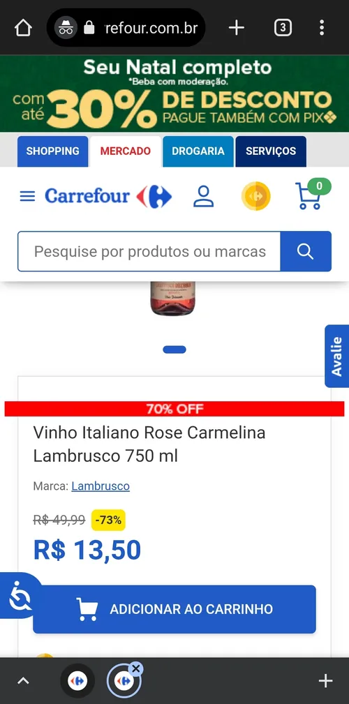 Imagem na descrição da promoção