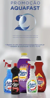 Promoção Aniversário AquaFast compre e receba até 20 de Cashback  