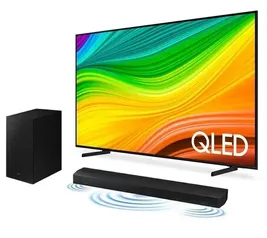 Smart TV 50 QLED 4K 50Q60D 2024 + Soundbar HW-B550/ZD