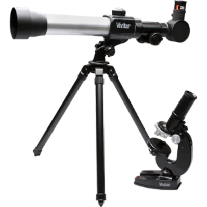 [SOU BARATO] - Kit Microscópio e Telescópio com lente 50 mm - R$100