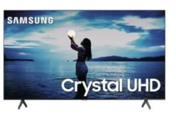 Smart TV Samsung 50" TU7020 Crystal UHD 4K 2020 Bluetooth Borda ultrafina Cinza Titan | R$1999