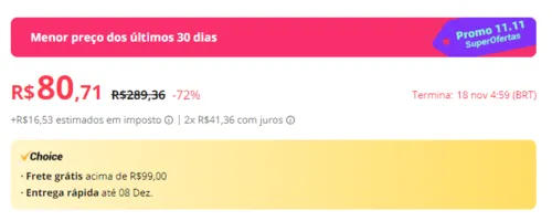 Imagem na descrição da promoção