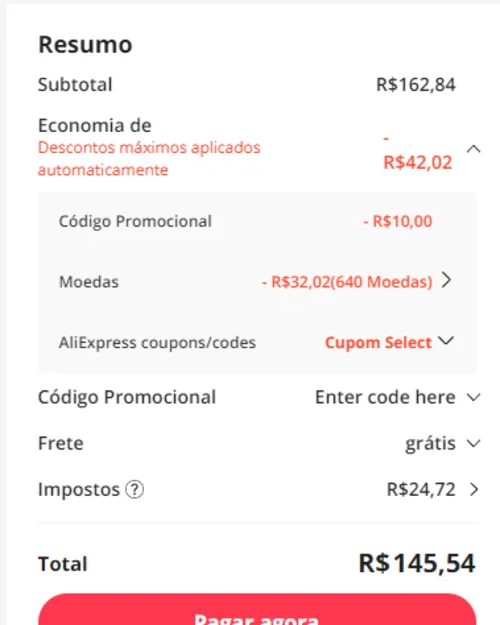 Imagem na descrição da promoção