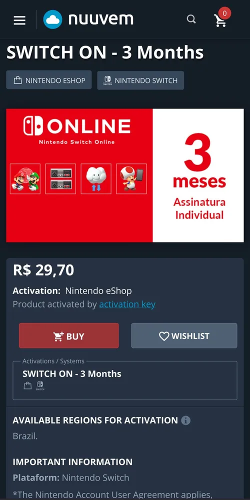 Imagem na descrição da promoção