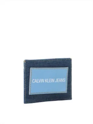Saindo por R$ 79: Carteira Porta Cartão Ckj Masc Jeans - Azul Royal | Calvin Klein - Calvin Klein | Pelando