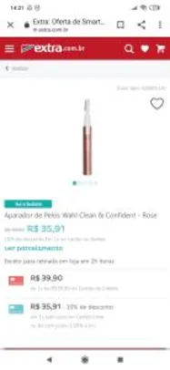 Aparador de Pelos Wahl Clean & Confident - Rose | R$ 36