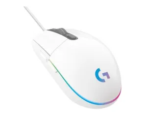 Mouse Gamer Logitech G203 LIGHTSYNC RGB, Efeito de Ondas de Cores, 6 Botões Programáveis e Até 8.000 DPI, Branco