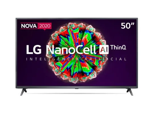 Smart TV 50' UHD 4K LG NanoCell ThinQ AI, 3 HDMI, 2 USB - 50NANO79 | R$2379