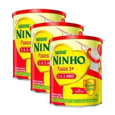 Ninho Fases 1+ Fórmula Infantil de Seguimento para Crianças de Primeira Infância de 1 a 3 anos 400g 